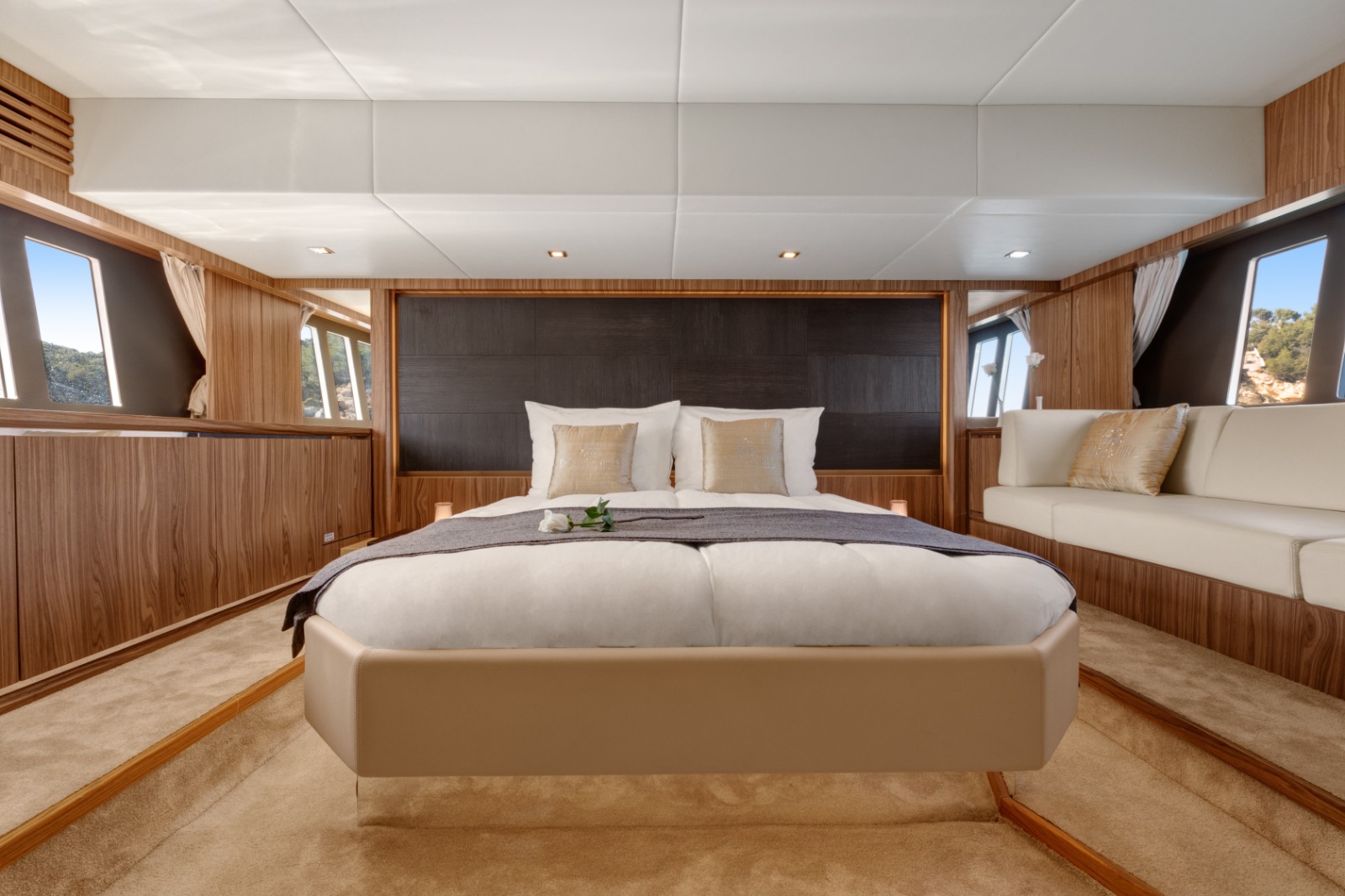 Master Cabin - 2025 Absolute 56 Fly PORTAL HILLS for sale.